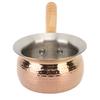 Rose Gold Wooden Color Butter Warmer Pot Stainless Steel Sauce Pan  Milk Coffee Pouring Oil
