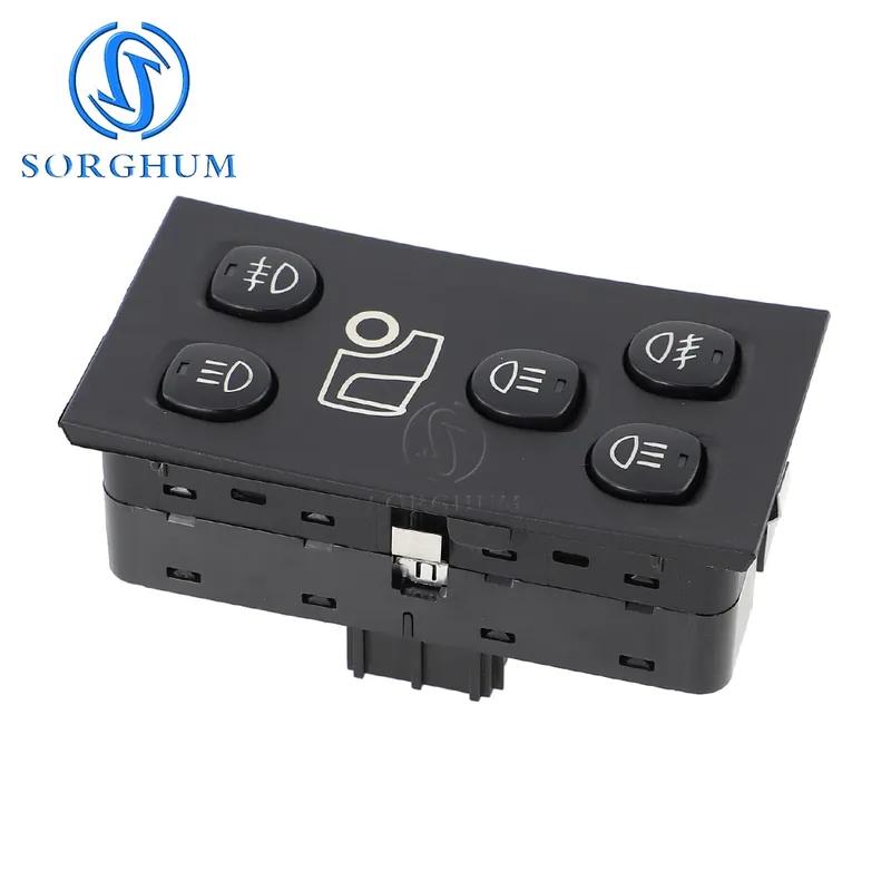 SORGHUM 1507637 Headlight Control Switch For SCANIA P G R T-Series Hazard Lamp Light Warning Button Knob Panel 9Pins Truck Parts