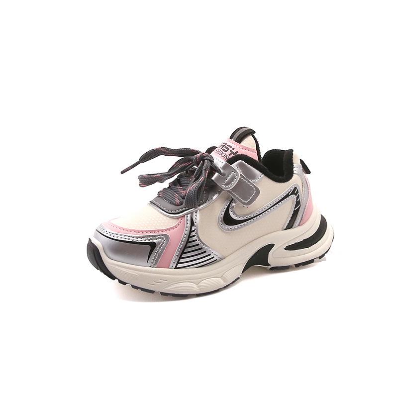 

2025 Autumn Winter Kids Fashion Sports Shoes – Trendy Cotton Layered Dad Sneakers for Active Boys and Girls 29 (18.1cm)
