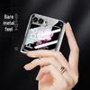 Samsung Z Flip 6 Foldable Screen Phone Case with Unique Painted Design and Mechanical Flip Glass Cover