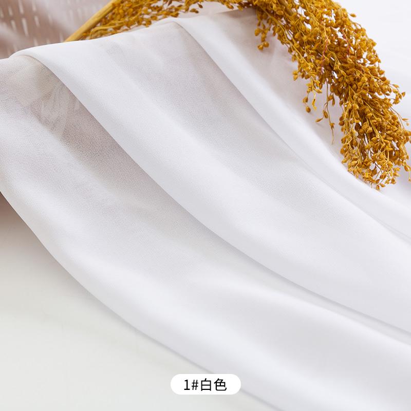 Letní šifonové látky Šaty Oblečení Materiál Přehozené Pohodlné Jednobarevné Látky Šití Ruční výroba Doplňky k oděvům Udělej si sám