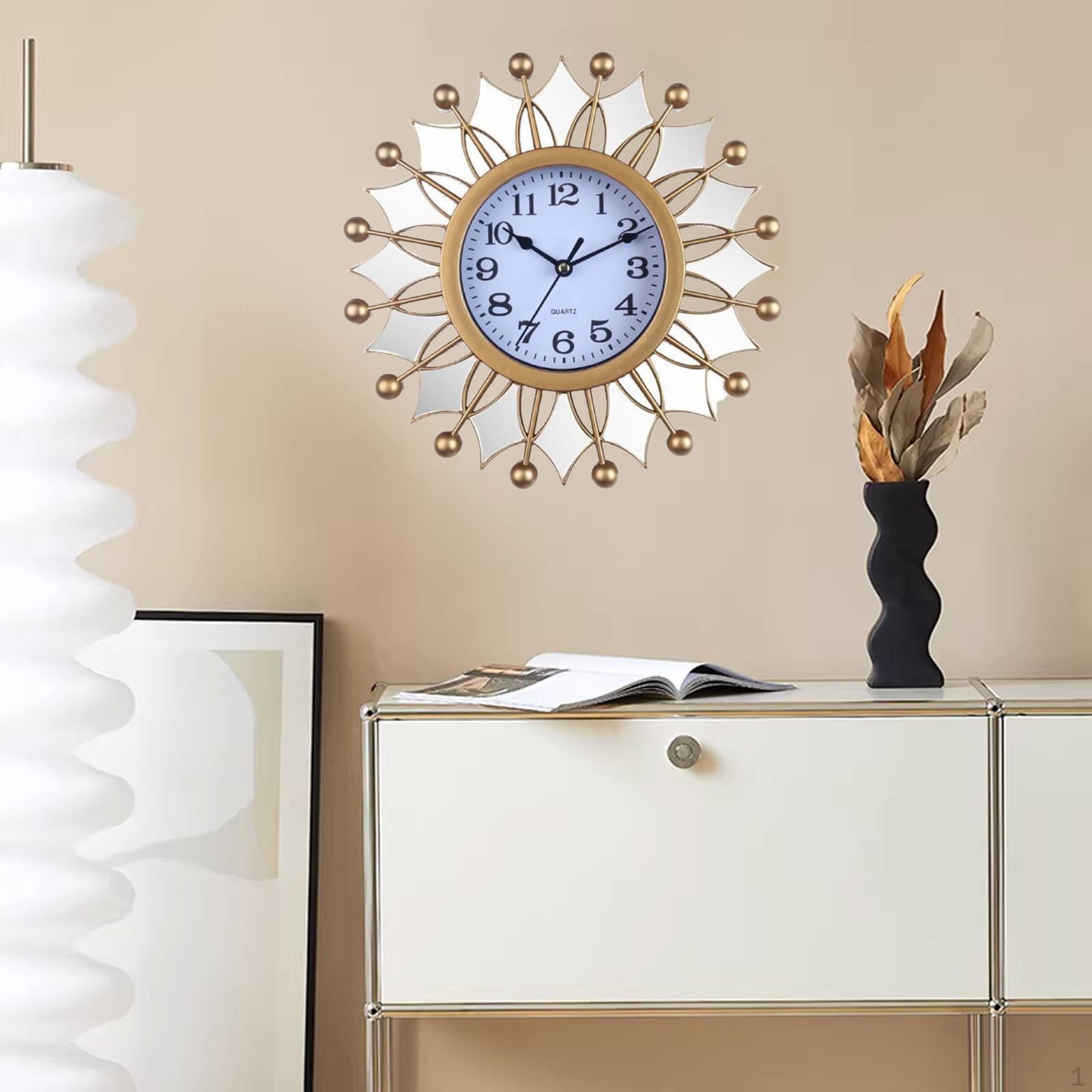 

Decorative Wall Clock, 25 Cm in Diameter, for Home, Cafe, Bar, Office, Bedroom And Kitchen. Style A