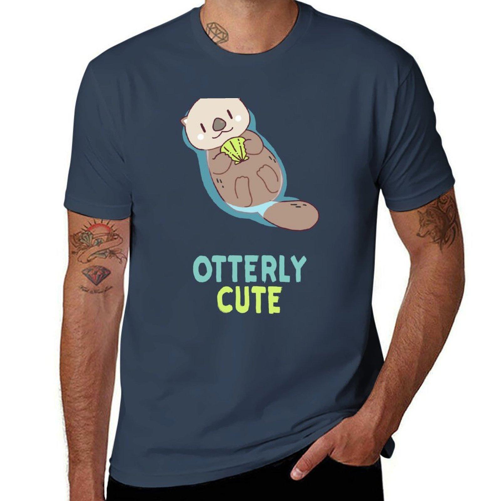 Cute Kawaii Otter Otterly Cute TShirt man t shirt designer t shirt man luxury TShirt S