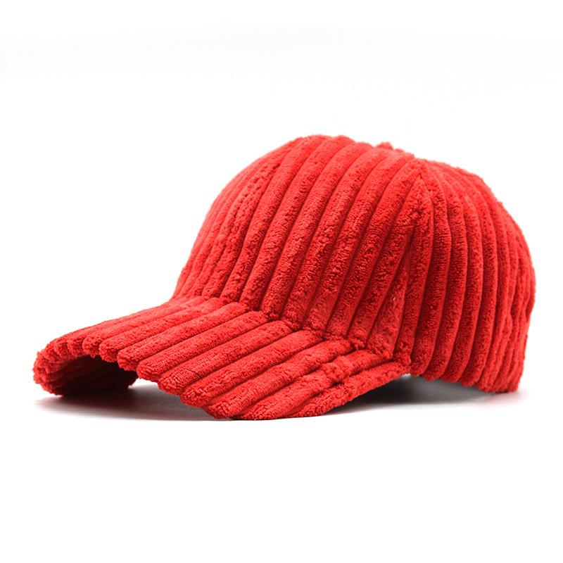 Hats For Men And Women In Winter Trendy Baseball Caps Warm Corduroy Casual Couples Versatile Peaked Caps Spring And Summer