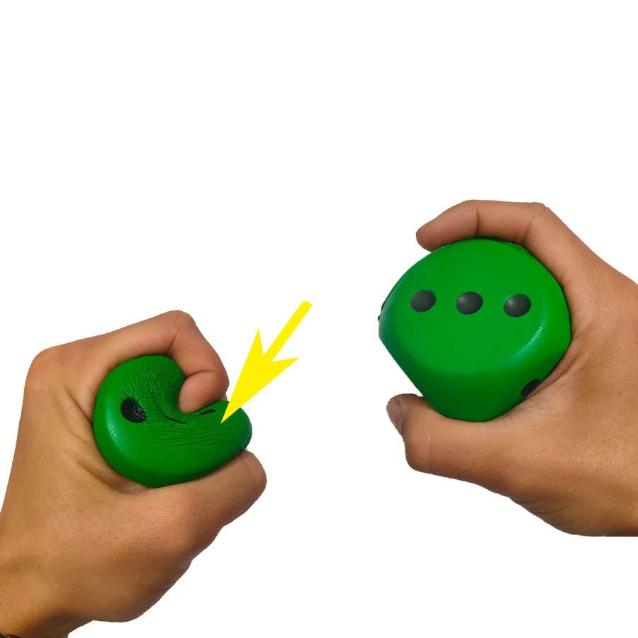 PU Sponge Solid Dice Children's Educational Counting Toy Wrist Exercise Decompression Bouncy Ball For Party Interactive Games