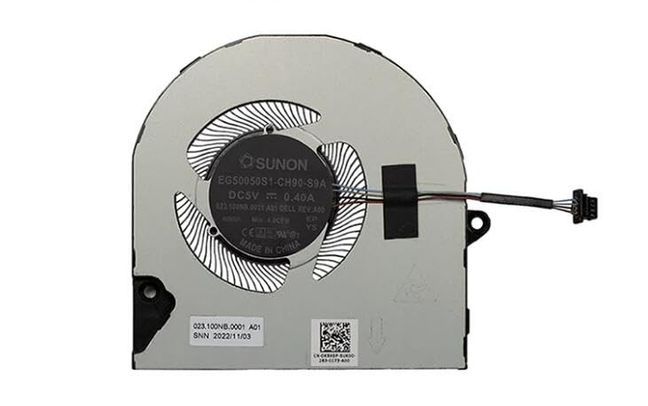 Replacement CPU Fan for Dell Inspiron 5410, 5415, 5418, Vostro 5510, 5515, and 7415 Laptops (Part Number: 0KRK6P)