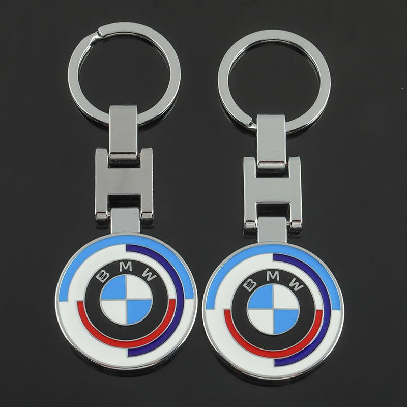 Metal Car Keychain Emblem KeyRing Pendant For BMW E46 E90 E60 F30 F10 E39 I3 I4 X1 X2 X3 X5 X4 X6 X7 M3 M4 M5 G30 G20 520i 523i
