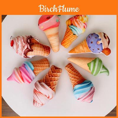 Ice Cream Plush Toy Pillow Soft And Fluffy Perfect Gift For Ice Cream Lovers Colorful And Cute Design
