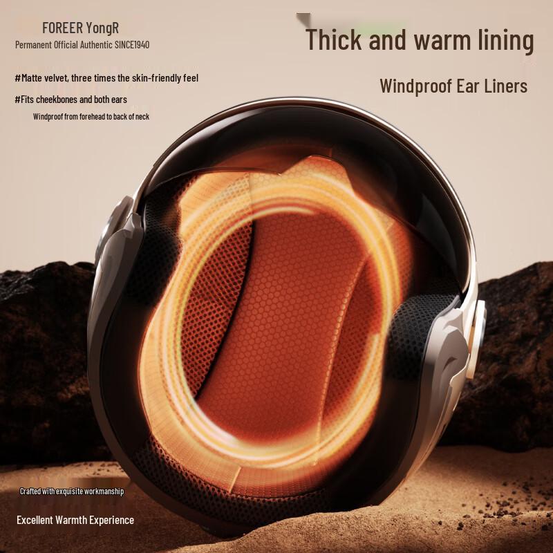 PERMANENT 3C Certified 3/4 Helmet for Electric/Motorcycles