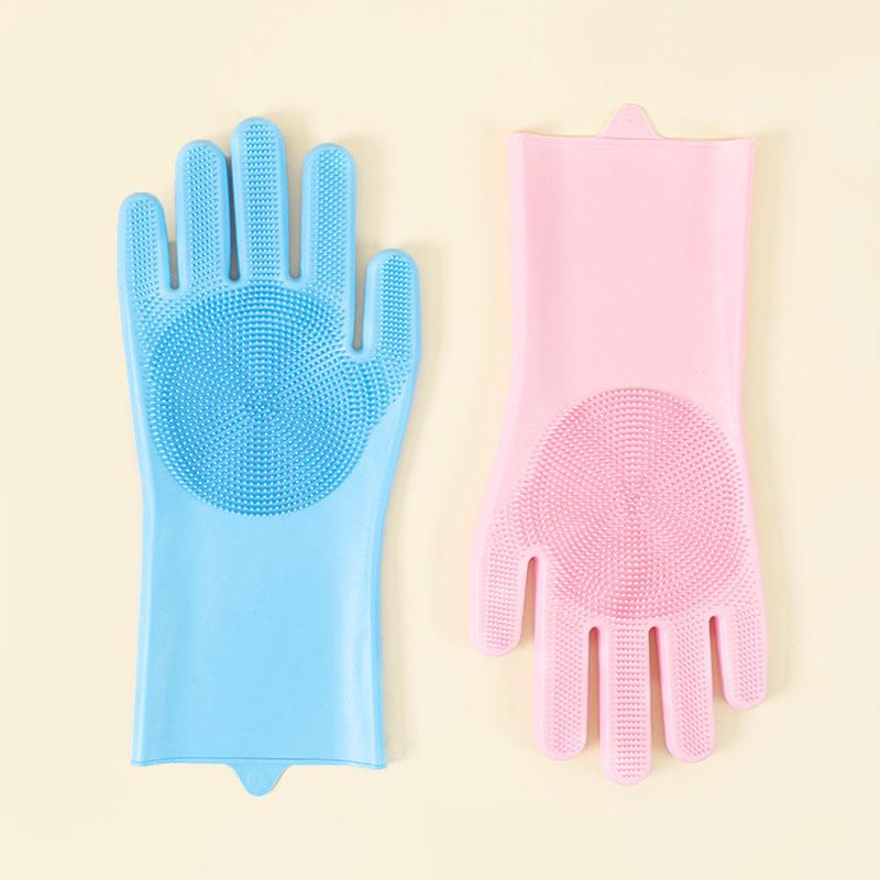 Pet Grooming Cleaning Gloves Cat Dog Prevent Scratching Biting Bathing Gloves Silicone Pet Hair Cleaning Gloves Pet Products