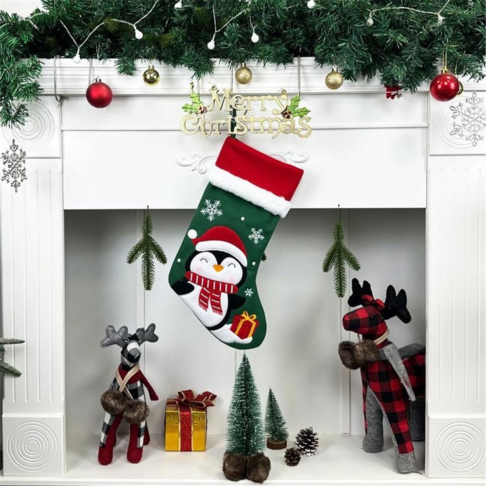 Large Xmas Stockings Gifts Bag for Adults Kids Large Xmas Stockings Hanging Xmas Stockings for Christmas Fireplace Tree Decor