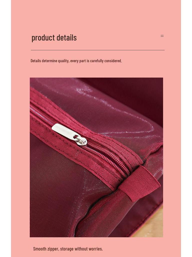 Versatile Detachable Makeup Bag - Large Capacity Portable Cosmetic and Wash Bag with Pencil Case