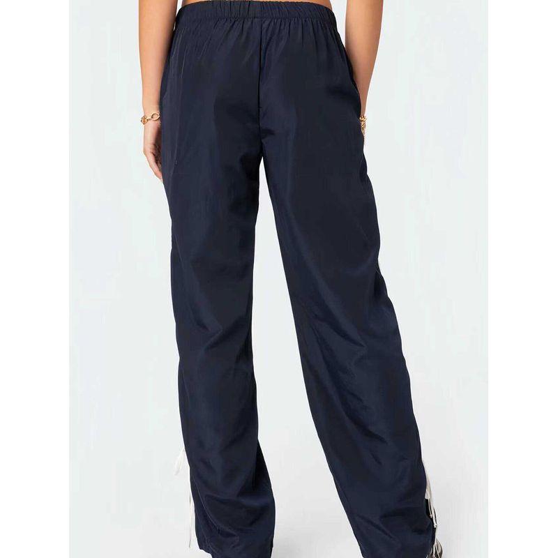 Edikted New Arrival American Niche Style Remy Ribbon Sweatpants Side Stripes Casual Wide-Leg Pants Easiest for Match Ladies