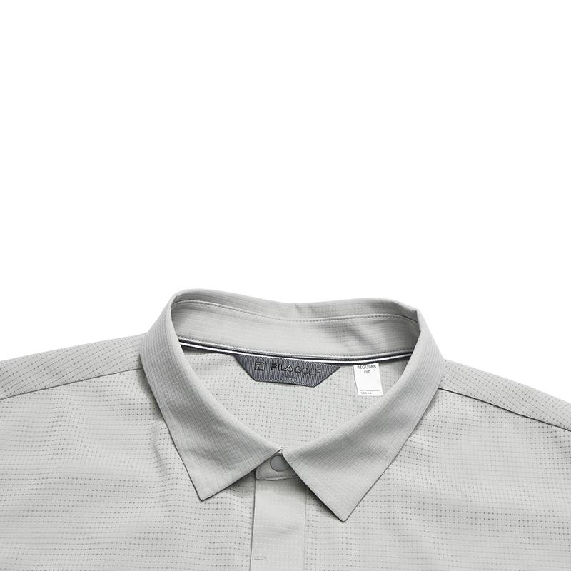 FILA Golf Series Simple Classic Fashion Casual Sports Golf Versatile Comfortable Breathable Short Sleeve Polo Shirt Men tops A11M625108FGY