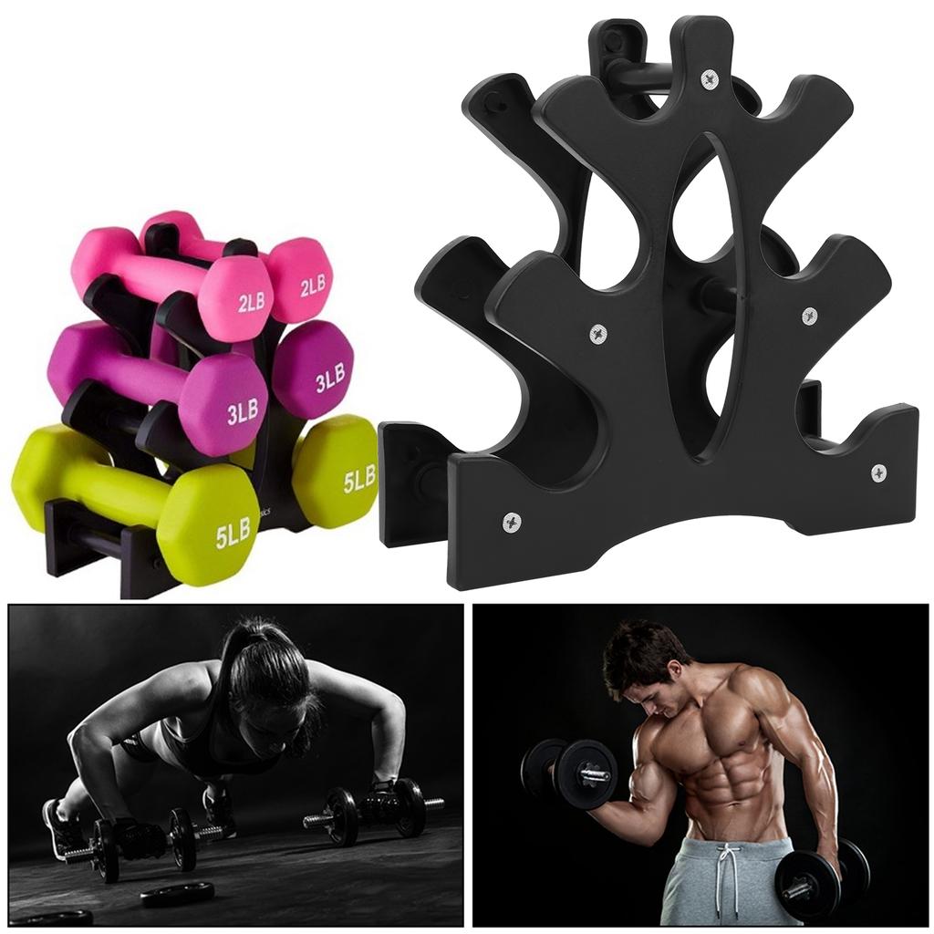 Home Workout Hantelständer Baumform Gewichte Rack 3 Etagen Halter Organizer Halterung