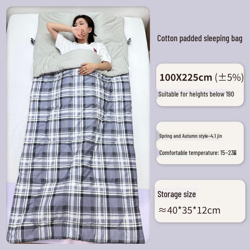 Pure Cotton Sleeping Bag for Adults - Warmth & Stain Protection for Home, Travel, Hotel, Car, and Outdoor Camping.