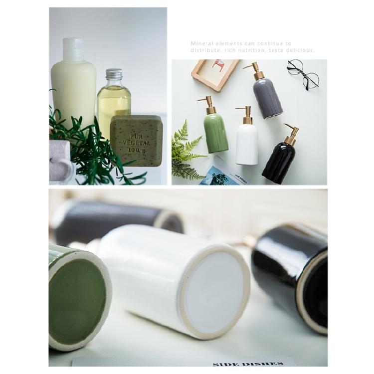 Ceramic Soap Dispenser Bathroom Hand Sanitizers Container Shampoo Shower Gel Press Bottle