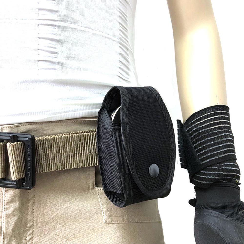 Universal Model 02 Quick-Draw Tactical Handcuff Pouch - Outdoor Molle Waist Holster for Professionals