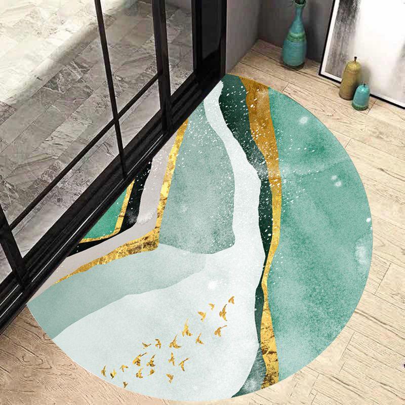Semi Circular Floor Mat Entrance Door Mat Nordic Minimalist Entrance Carpet Bathroom Anti Slip Mat