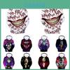 Haha Funny Halloween Joker Men Women 3d Sweatshirt Hoodies Hip Hop Tops Dress
