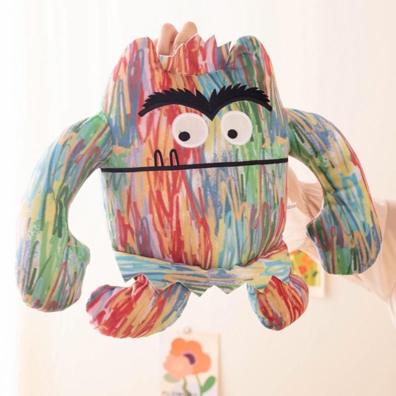 Das Farbmonster-Plüschtier – weich und kuschelig – erhältlich in 15 cm, 25 cm und 35 cm (Optionen)