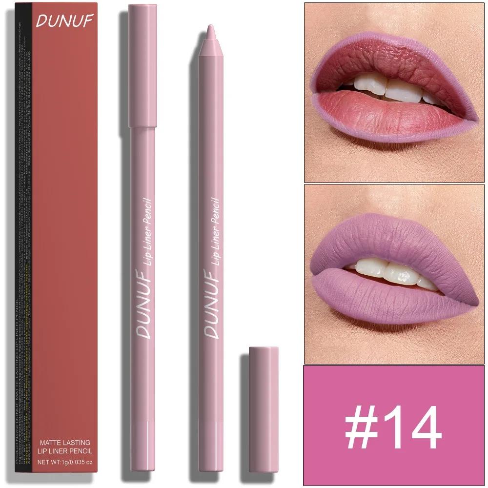 23 Kolory Piankowy Lipliner Trwały Wodoodporny Szminka w Pisaku Miękka Mgiełka Delikatne Różowe Brązowe Fioletowe Kolory Matowa Kredka do Konturowania Ust