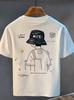 2026 Summer New Shortsleeved Tshirt for Unisex 100 Cotton Summer Loose Simple and Fashionable Printed Loose Y2K Top