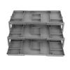 3 Tier Drawer  , Multi-Tier Foldable Storage Trays Expandable Plastic Desk   with Multiple Compartments for Makeup, Jewelry