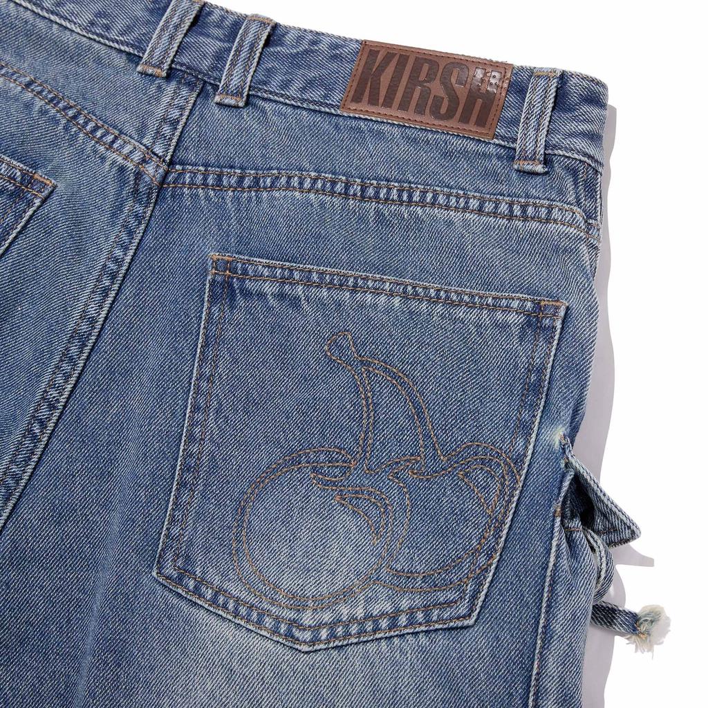 KIRSH Cargo Bermuda Denim Pants [Blue]