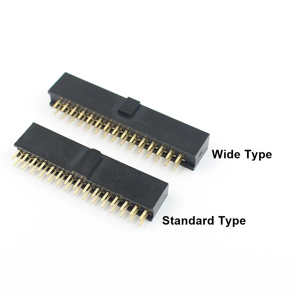 10 buc. Pas 2,54 mm Bandă conector mamă 6/10/14/16/20/26/34/40/50 pini Dublu Drept DIP Conector cu cheie de polarizare 6P 10P 40P 50P