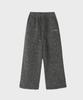 FALLETT Fleece Two-Way Elastic Waist Pants Gray
