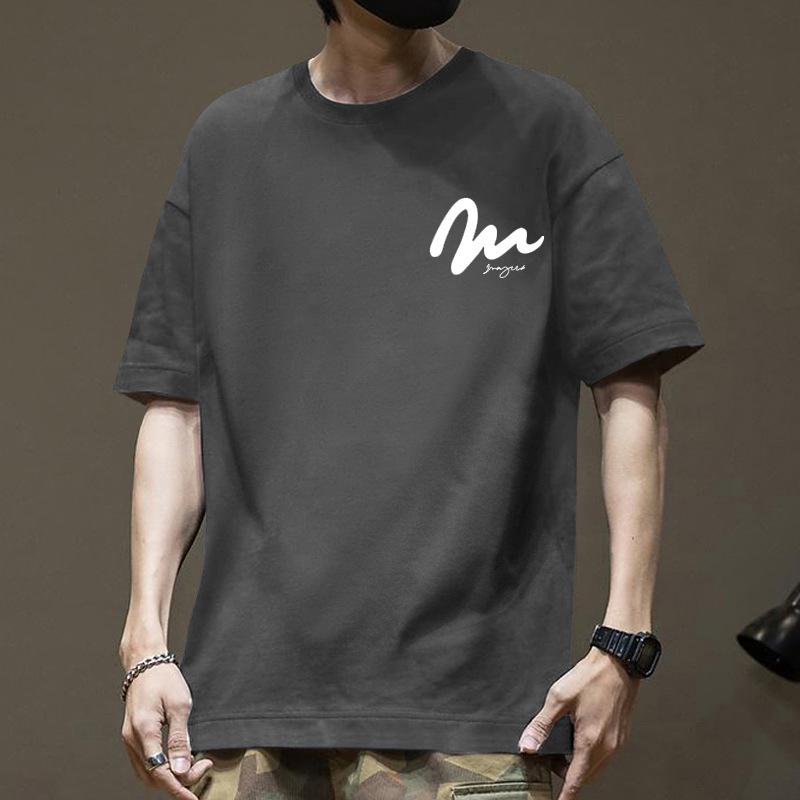 

Летние мужские футболки Хлопковая футболка с коротким рукавом Удобная ткань Спортивная одежда XXXL