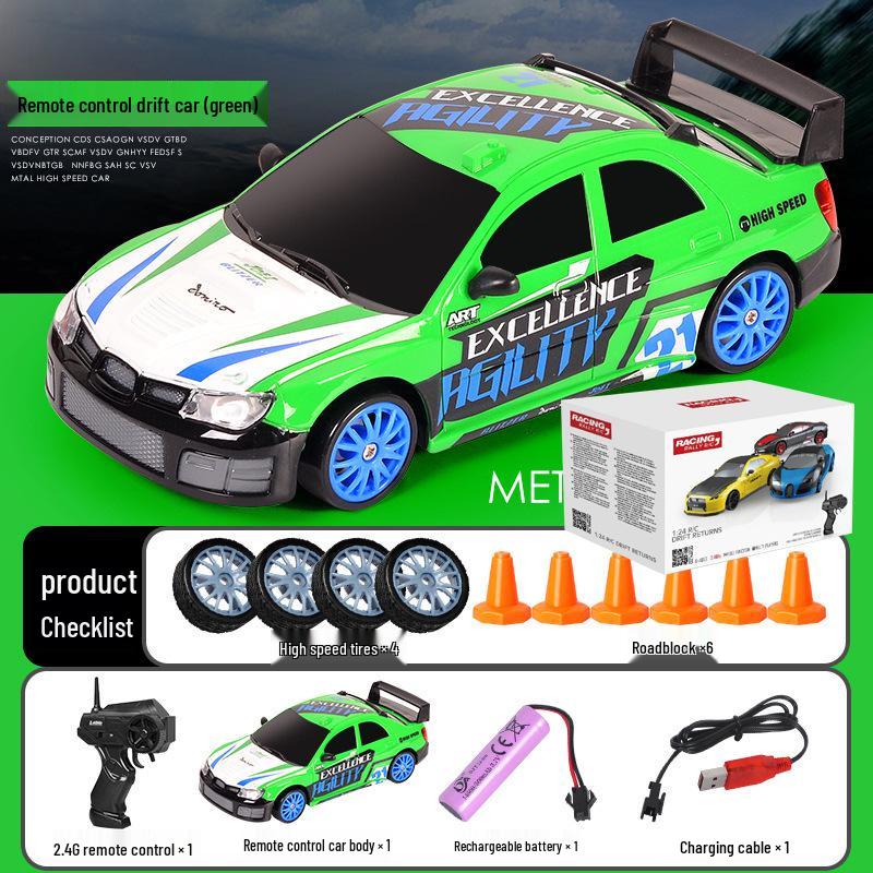 AE86 High-Speed RC Drift Car: Four-Wheel Drive Racing Toy GTR Model for Kids