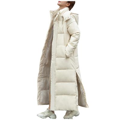 Women's Fashion Leisure Winter New Cotton-padded Jacket Slim Lengthened Thick Cotton-padded Jacket
