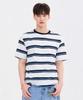 CHASECULT Unisex Big Multi Stripe Short Sleeve T-Shirt-Fbru5820D04