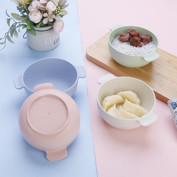 Home Use Baby Double-Handled Soup Bowl for Feeding