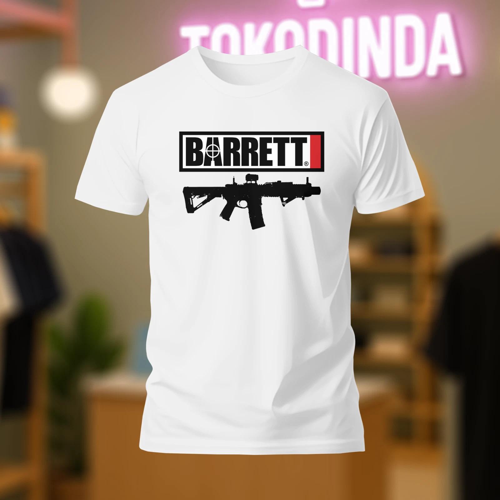 BARRETT Guns Firearms logo T-Shirt Funny Made In USA S-5XL XXL