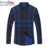 Cozy Up Men Shirts Slim Fit  Dress Shirt Spring Long Sleeve Casual Plaid Shirt