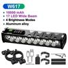 Luce per Bicicletta Anteriore 17 LED 25500 Lumen Luce Bici 10000mAh Torcia Impermeabile Ricarica USB Lampada per Ciclismo MTB Strada Accessori