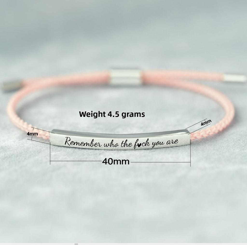 Adjustable Handmade Bracelets, Personalized Information, Unisex Jewelry