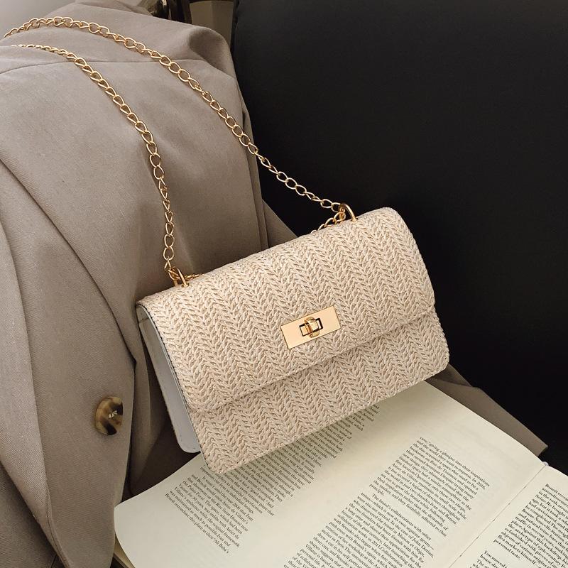 Popular fashion woven small bag 2025 new chain shoulder crossbody