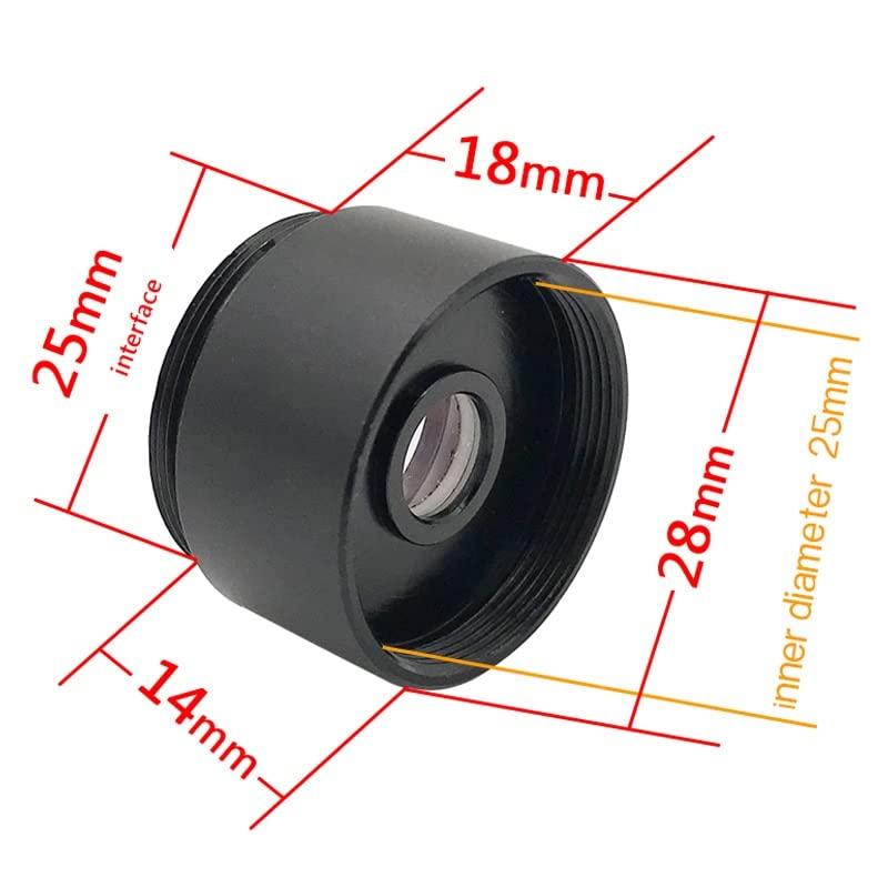 Laboratory Microscope Equipment 2X Microscope Relay Lens Mount Adapter Lens for Industrial Extends Working Microscope Accessory C-to-C Teleconverter,