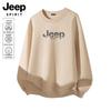 JEEP SPIRIT Men's Loose Fit Crew Neck Logo Print Sweatshirt