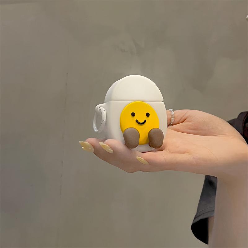 Egg yolk expression for apple AirPods pro bluetooth wireless headset cover 1/1/1 generation silicone cute cartoon