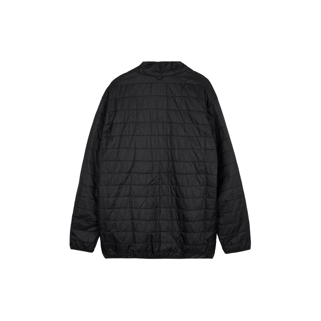 Adidas Originals Trefoil Letter Logo Print Mid-Length Hooded Windbreaker Men Windbreaker Black BR7009