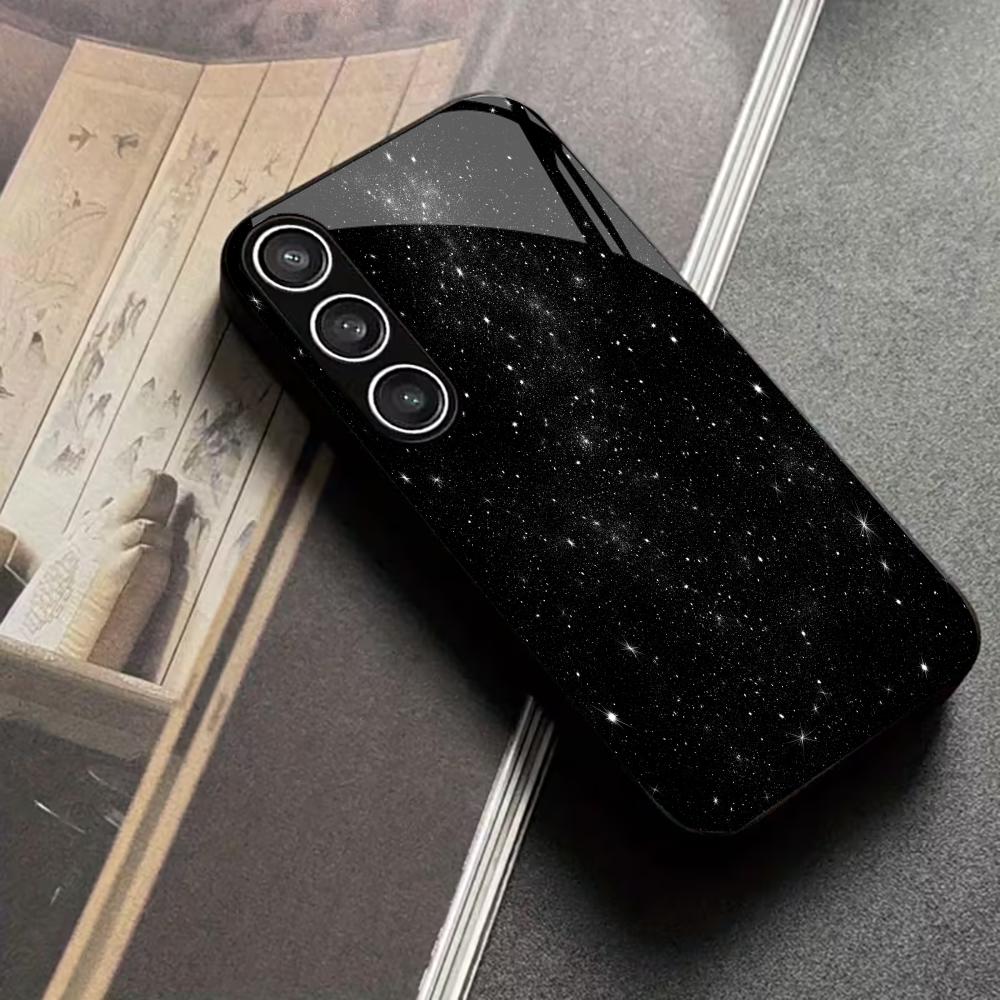 Stars Protective Exquisite High-end PhoneCase Glass TPU PhoneCase for Samsung Galaxy S26 S25 S24 S23 S22 S21 FE,Ultra,Plus