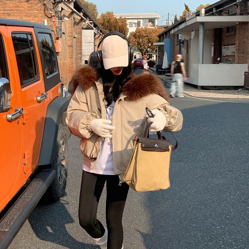 Autumn Winter Thicken Warm Parka Women Casual Sweety Solid Color Big Pocket Loose Hooded Coat Jackets Outwear