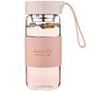 Portable Glass Water Bottle with Tea Infuser and Sleeve