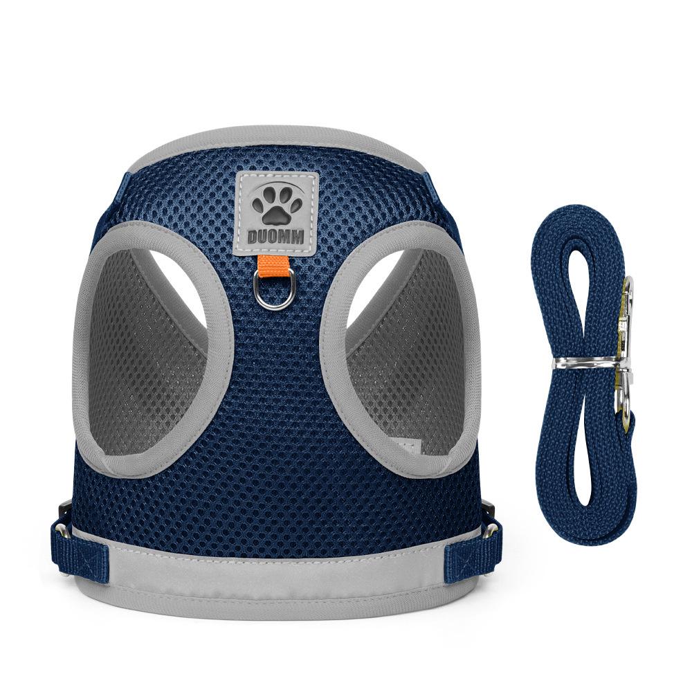 Reflective Breathable Pet Harness for Dogs and Cats - Universal Vest Style Leash