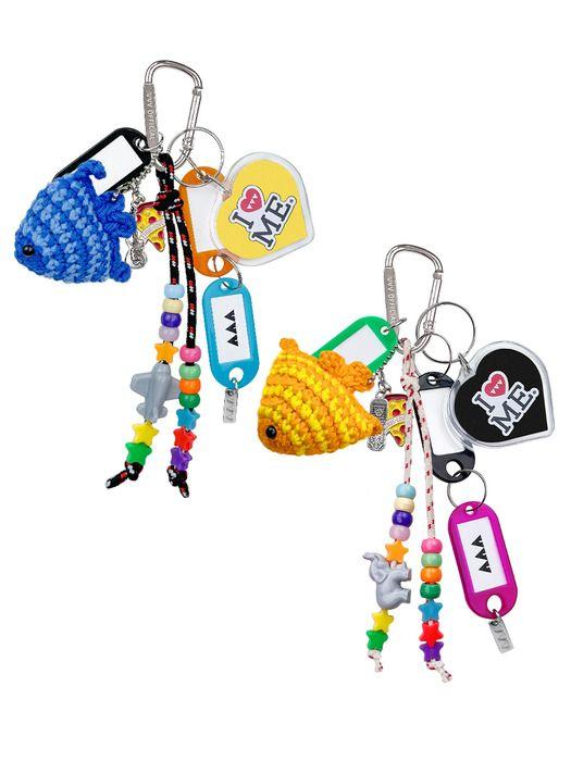 VVV Love Me Knit Momo Keychain orange